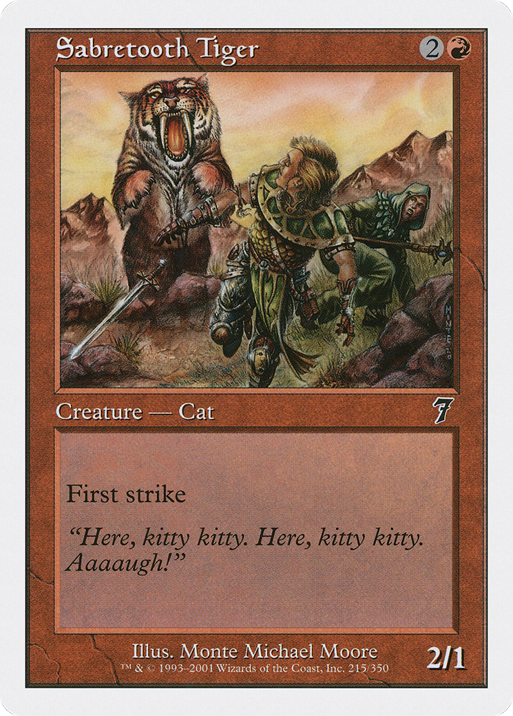 Tigre à dents de sabre (7ED-215) - Septième édition 