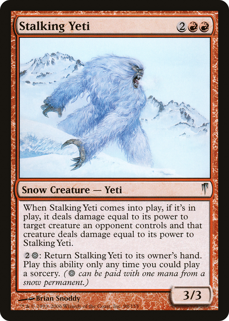 Yéti traqué (CSP-098) - Feuille Coldsnap 