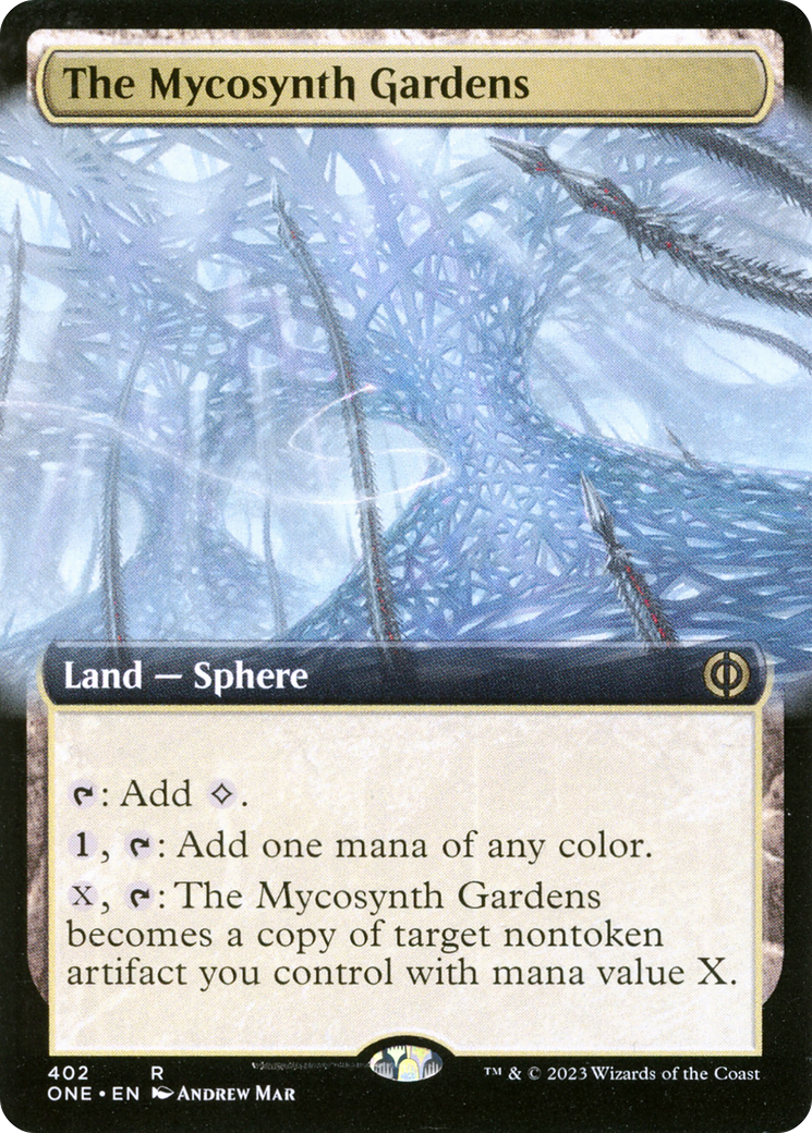 The Mycosynth Gardens (Extended Art) (ONE-402) - Phyrexia: All Will Be One: (Extended Art)