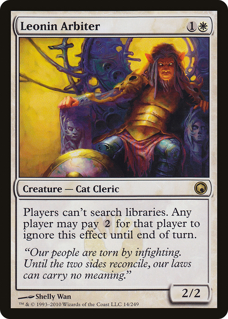 Arbitre Léonin (SOM-014) – Cicatrices de Mirrodin Foil