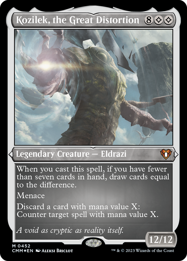 Kozilek, la Grande Distorsion (CMM-452) - Commander Masters Etched Foil 
