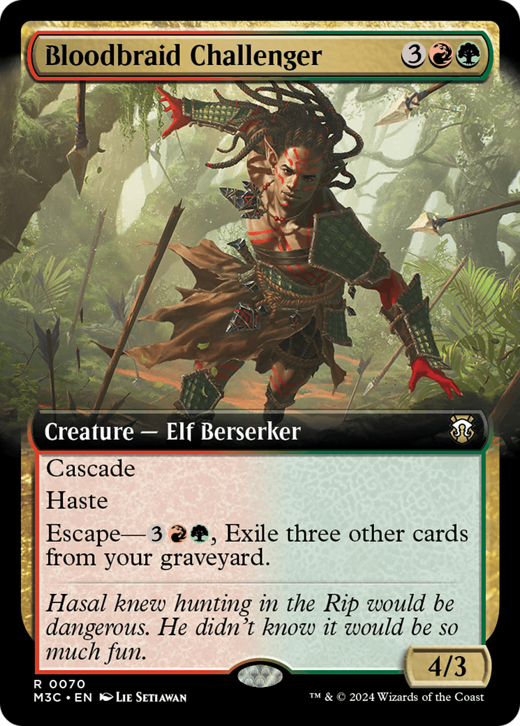 Bloodbraid Challenger (M3C-070) - Modern Horizons 3 Commander : (Extended Art) 