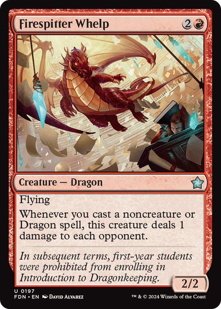 Dragon cracheur de feu (FDN-197) - Fondations 