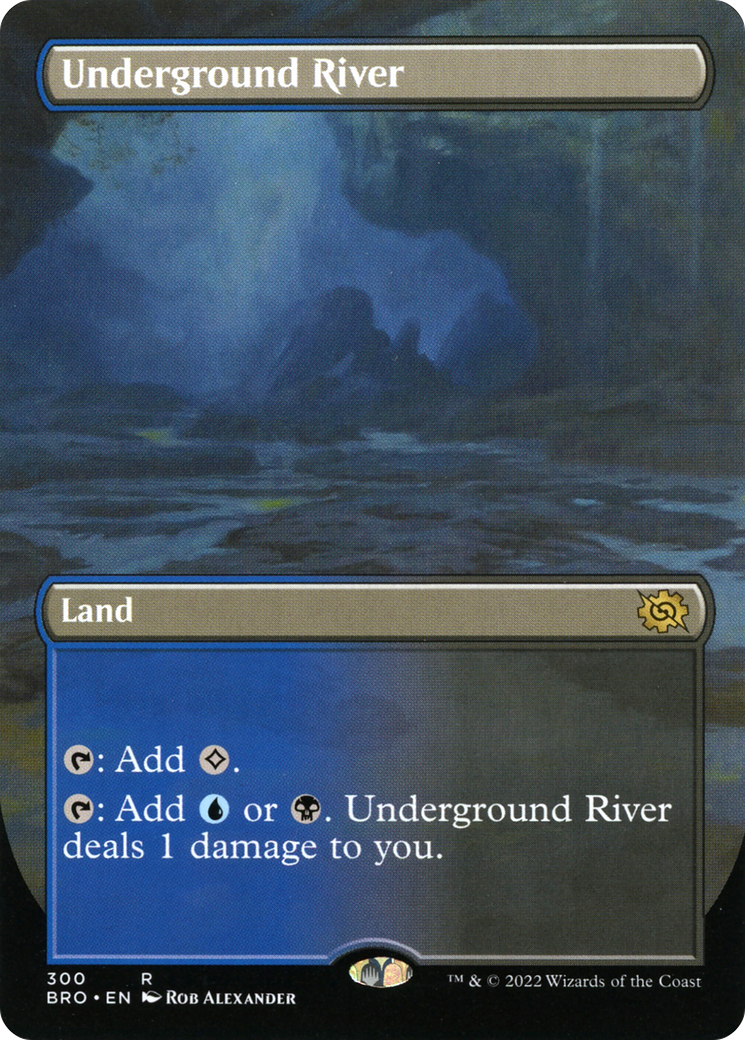Underground River (Borderless) (BRO-300) - The Brothers' War (Borderless) Foil