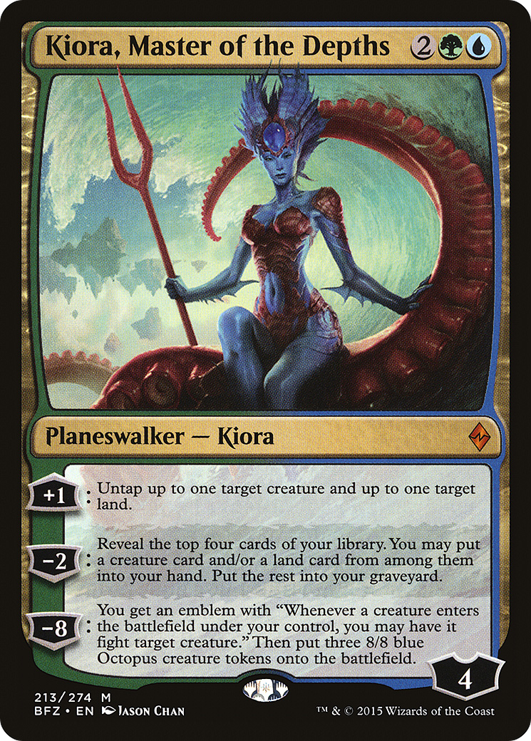 Kiora, Maître des Profondeurs (BFZ-213) - Bataille pour Zendikar