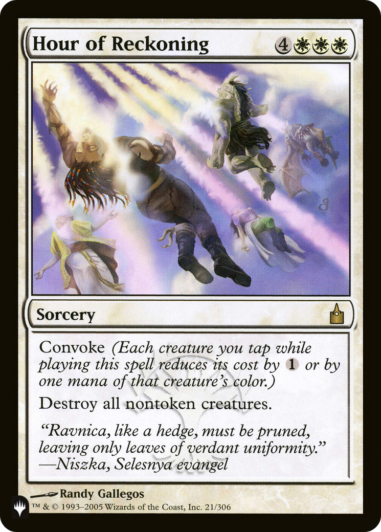 Hour of Reckoning (LIST-RAV-21) - The List
