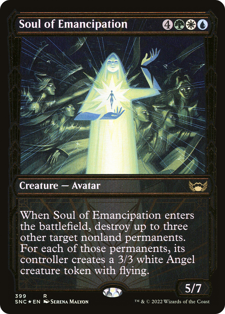 Soul of Emancipation (Gilded Foil) (SNC-399) - Streets of New Capenna: (Showcase) Foil
