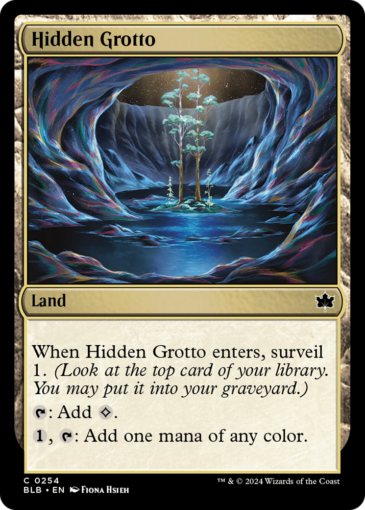 Grotte cachée (BLB-254) - Bloomburrow Foil 