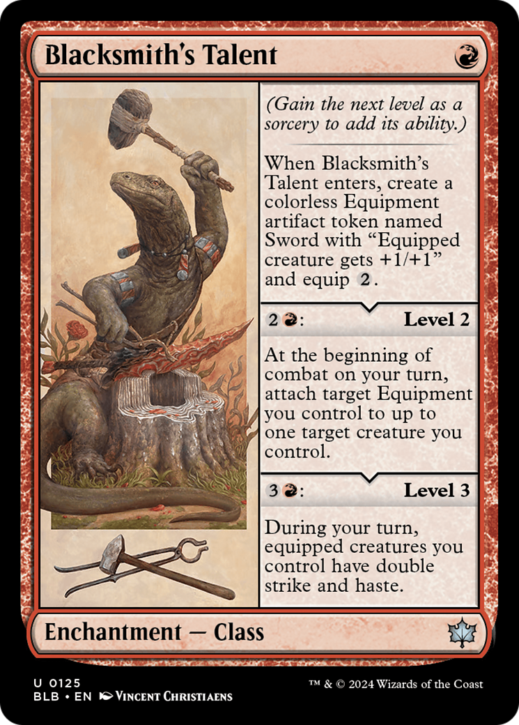 Talent du forgeron (BLB-125) - Bloomburrow Foil 