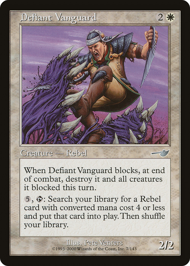 Defiant Vanguard (NEM-007) - Feuille Nemesis 