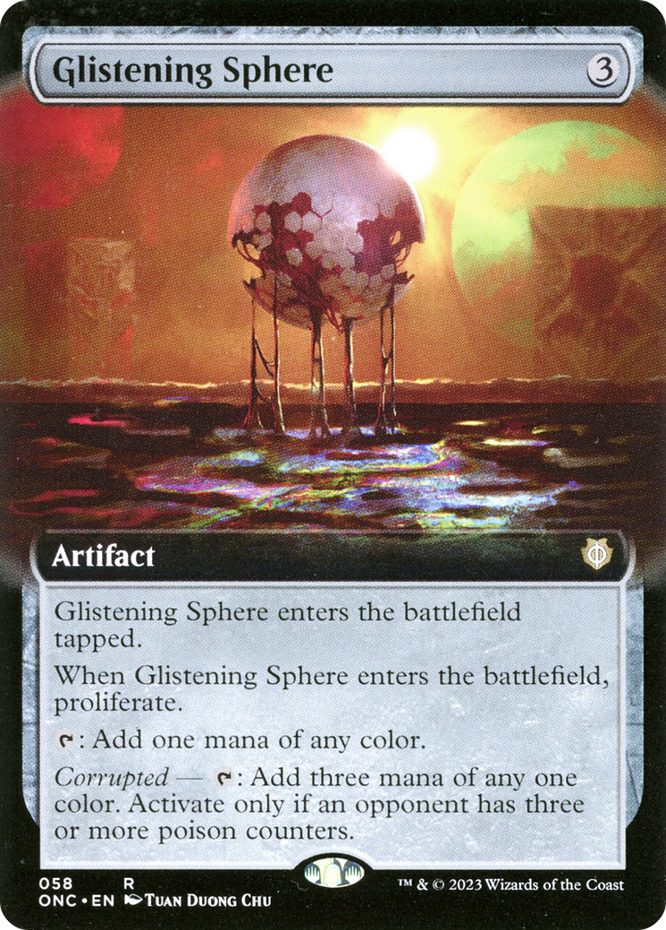 Sphère scintillante (ONC-058) - Phyrexia : Tous ne feront qu'un, commandant : (Extended Art) 