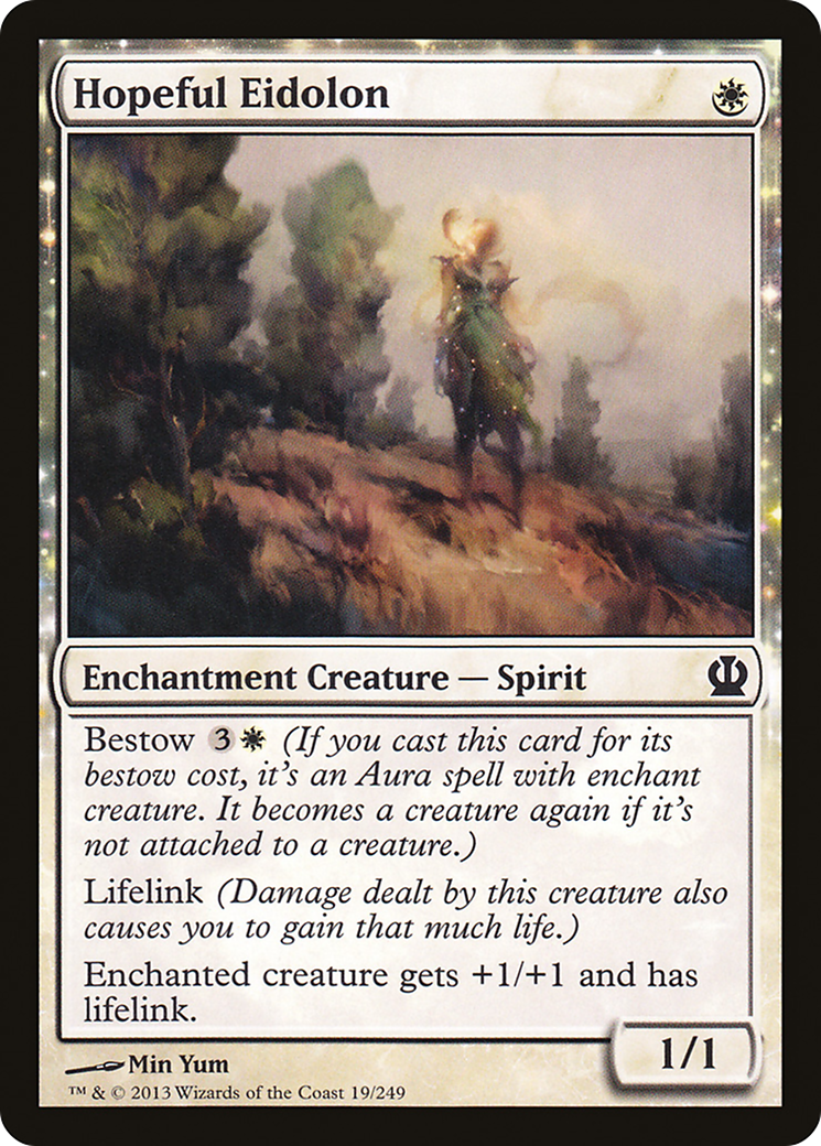 Eidolon plein d'espoir (THS-019) - Theros : (enchantement) Foil 