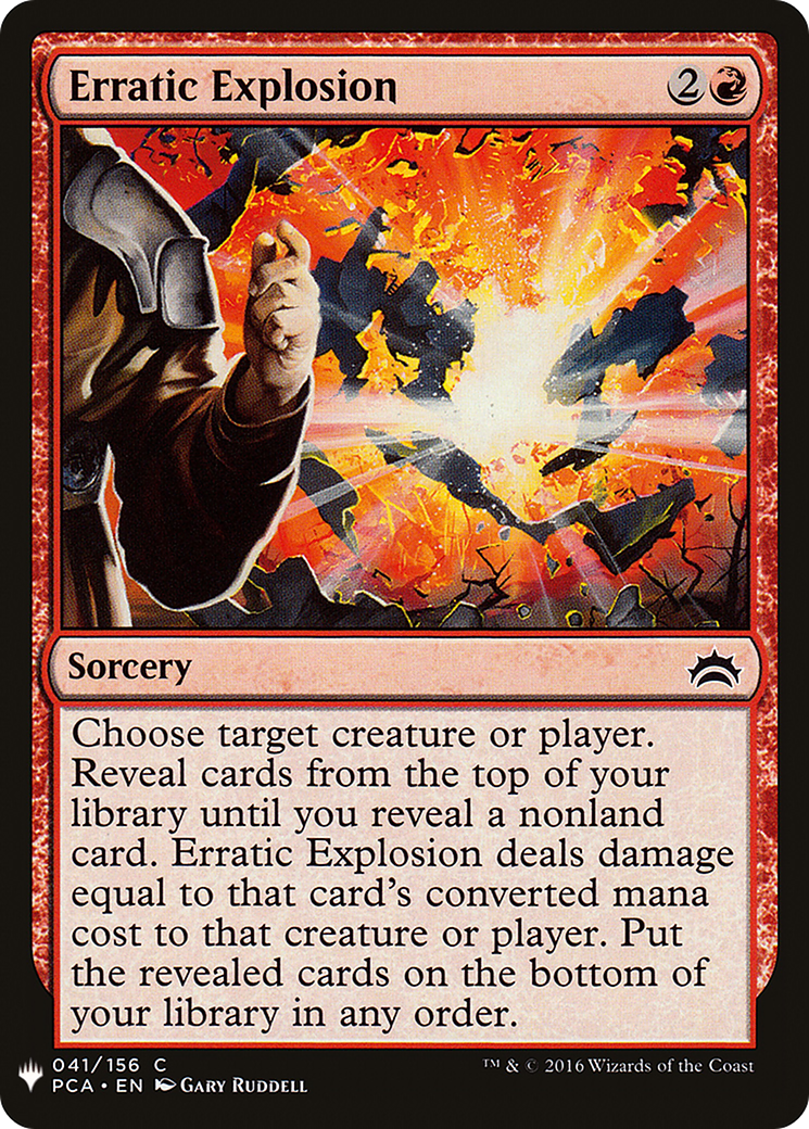 Erratic Explosion (LIST-041) - The List