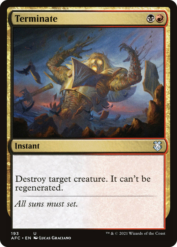 Terminer (AFC-193) - Commandant des Royaumes Oubliés 