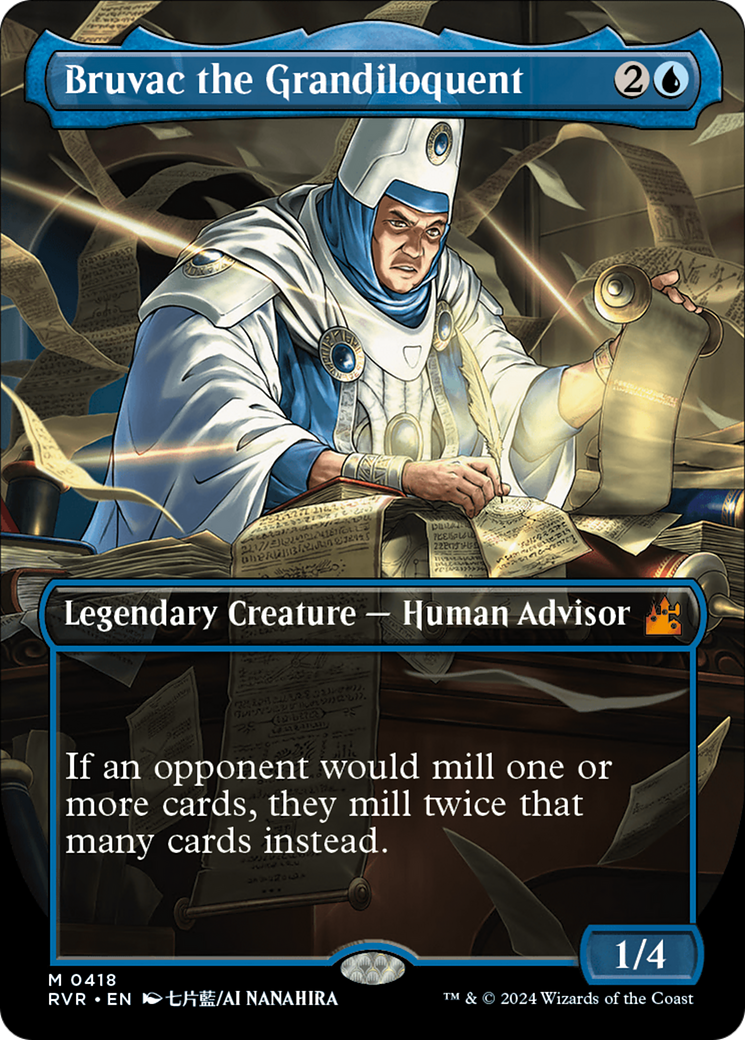 Bruvac le Grandiloquent (RVR-418) - Ravnica Remastered (Borderless) Foil 