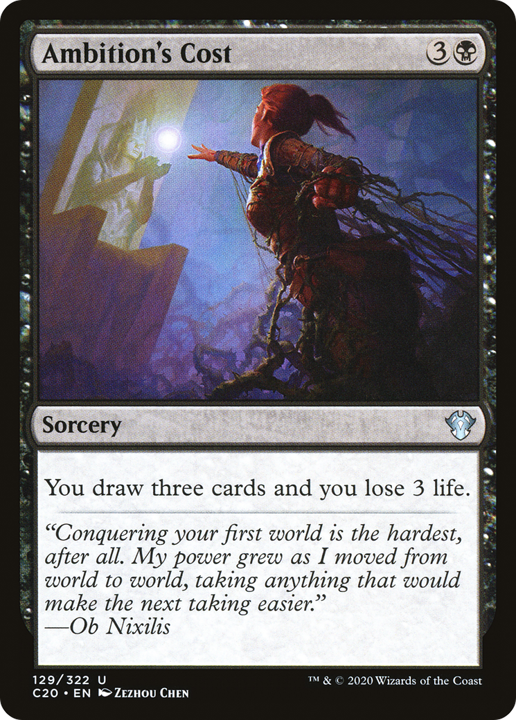 Le coût de l'ambition (C20-129) - Commander 2020 