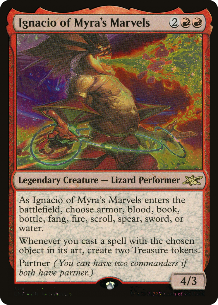 Ignacio of Myra's Marvels (Galaxy Foil) (UNF-398) - Unfinity Foil