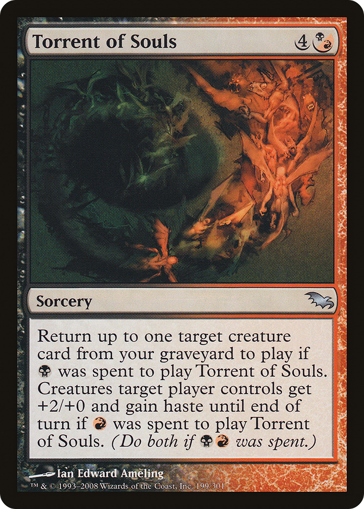 Torrent d'âmes (SHM-199) - Shadowmoor Foil 