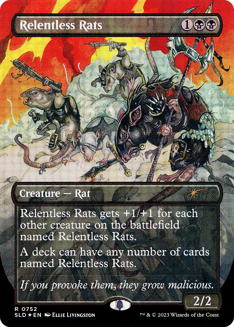 Relentless Rats (SLD-752) - Secret Lair Drop (Borderless) Foil