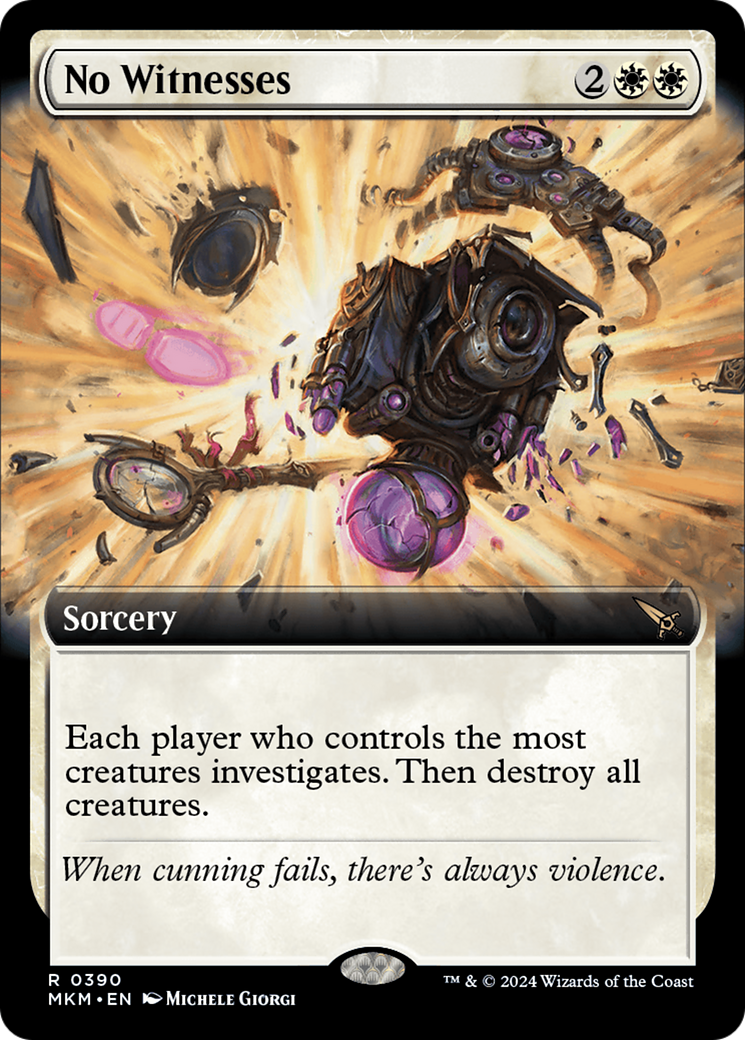No Witnesses (Extended Art) (MKM-390) - Murders at Karlov Manor: (Extended Art) Foil
