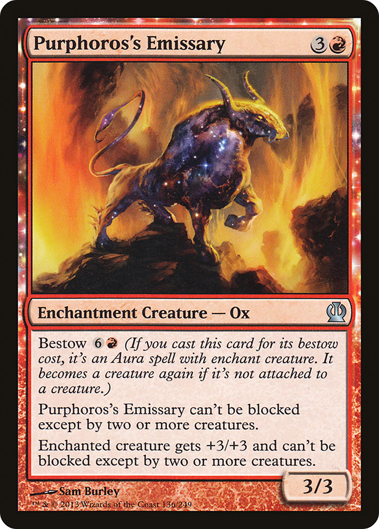 Émissaire de Purphoros (THS-136) - Theros : (enchantement) Foil 