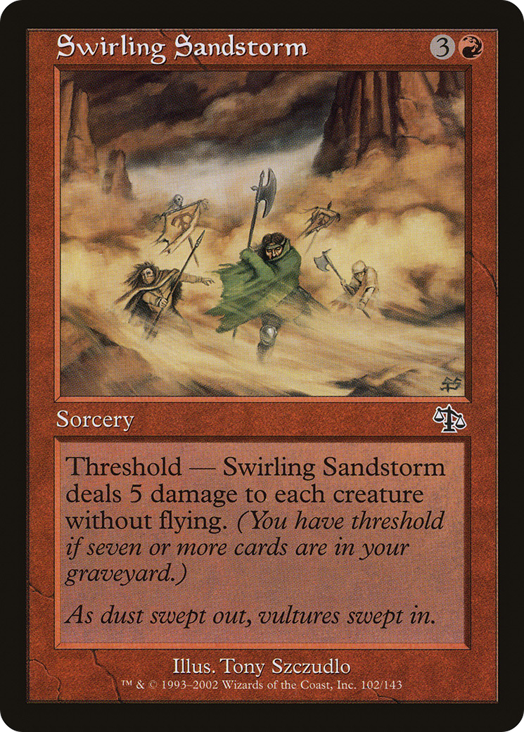 Tempête de sable tourbillonnante (JUD-102) - Feuille de jugement 