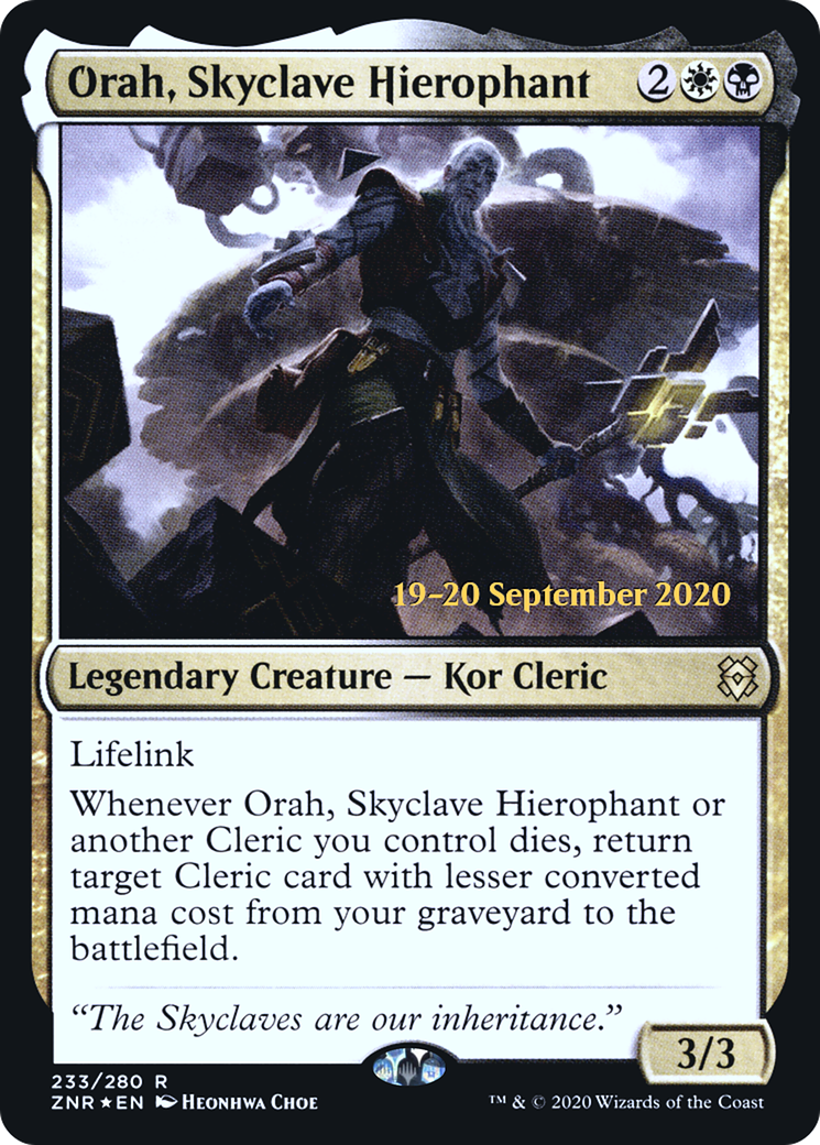 Orah, Skyclave Hierophant (PRE-233S) - Zendikar Rising Promos Foil