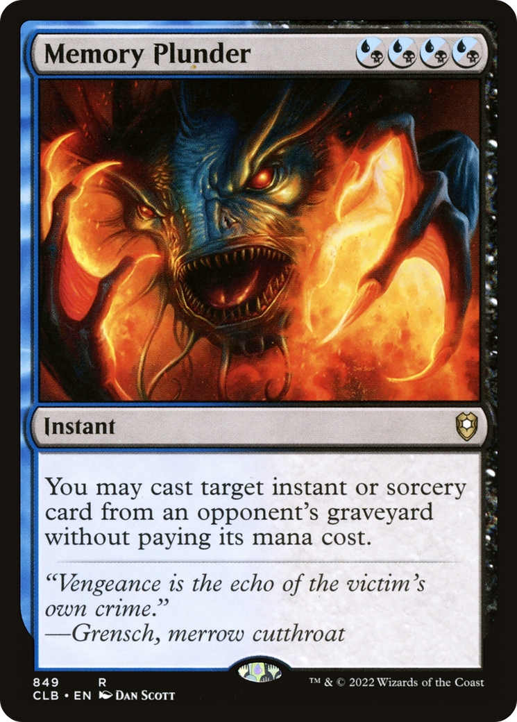 Pillage de mémoire (CLB-849) - Commander Legends : La Bataille de Baldur's Gate