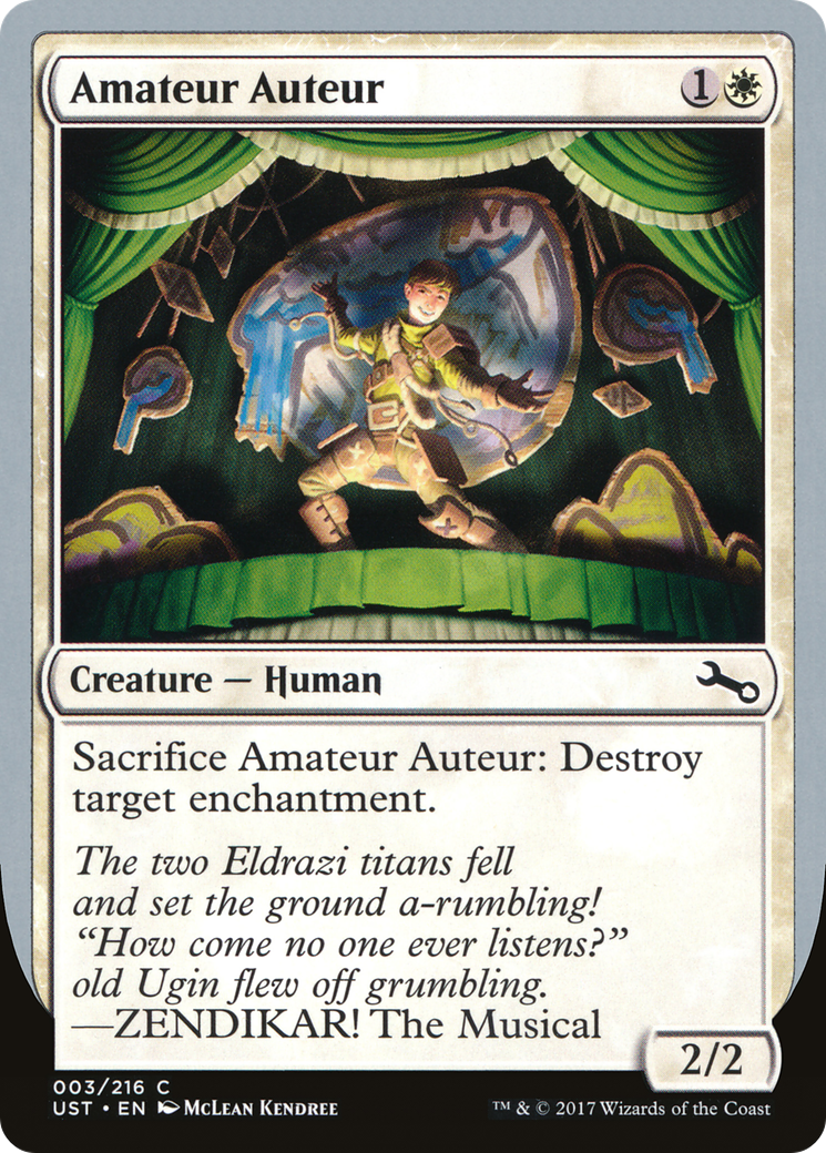 Auteur amateur (UST-03D) - Instable 