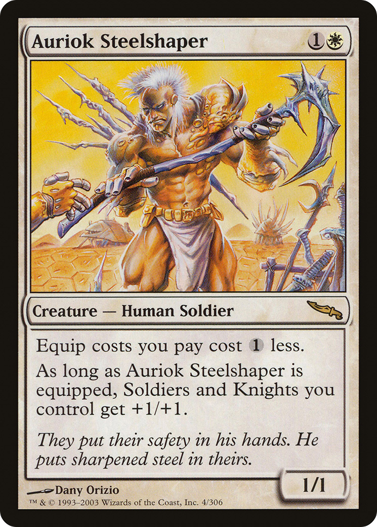 Auriok Steelshaper (MRD-004) - Feuille Mirrodin 