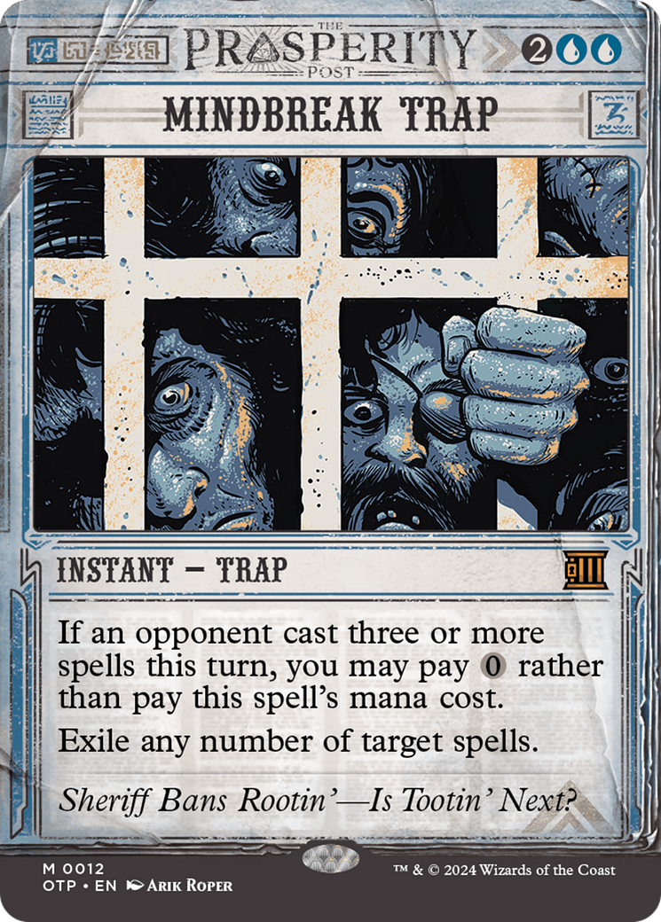 Mindbreak Trap (OTP-012) - Dernières nouvelles : (Vitrine) (Sans bordure) Feuille