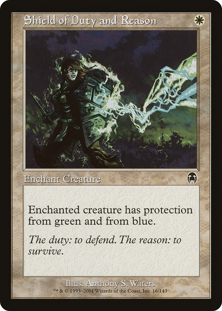 Bouclier du devoir et de la raison (APC-016) - Apocalypse Foil 