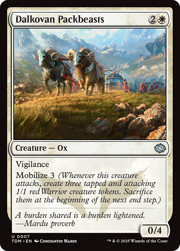 Bêtes de bât dalkoviennes (TDM-007) - Tarkir : Tempête de dragons (Foil) 