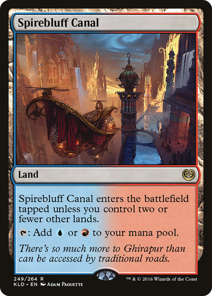 Canal Spirebluff (KLD-249) - Feuille de Kaladesh 