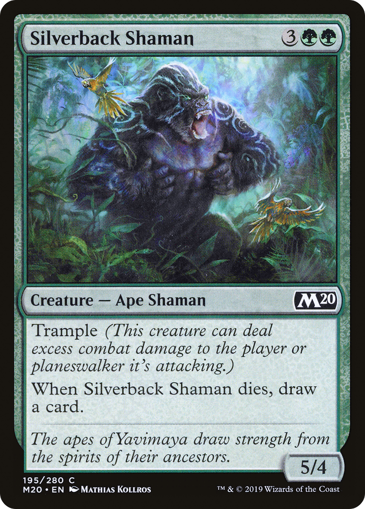 Silverback Shaman (M20-195) - Core Set 2020 Foil