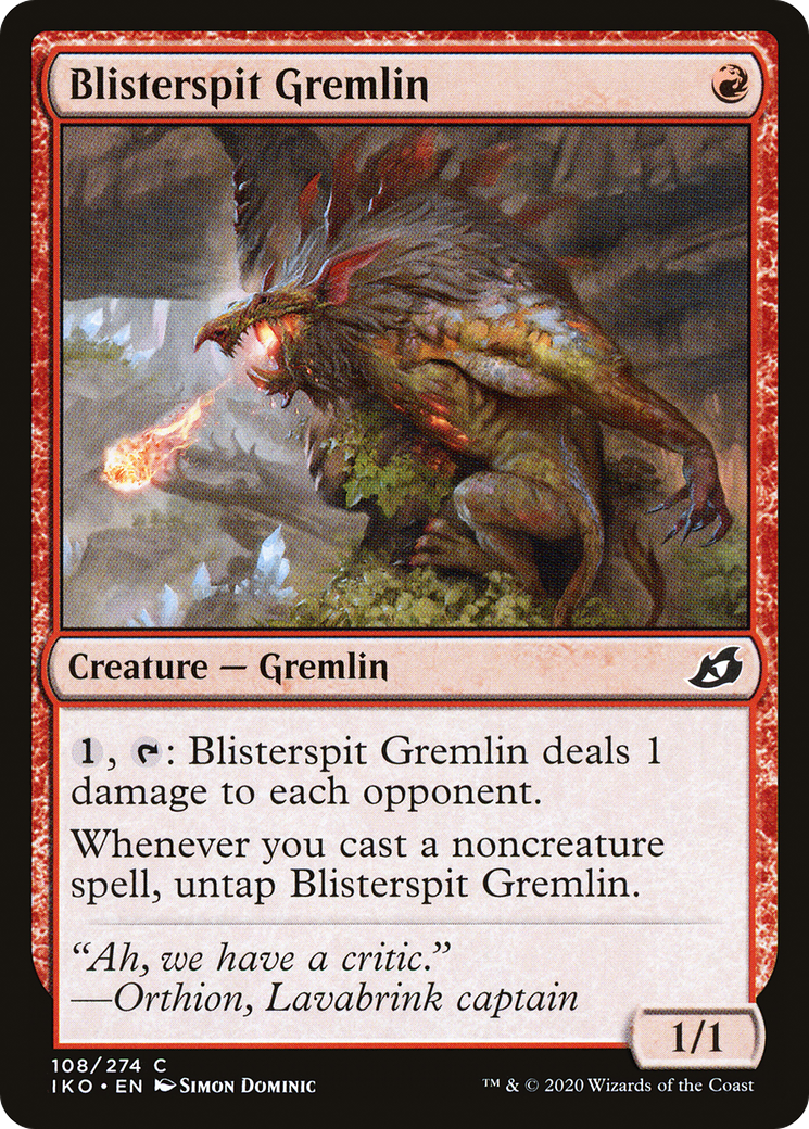 Gremlin Blisterspit (IKO-108) - Ikoria : La Tanière des Béhémoths (Foil) 