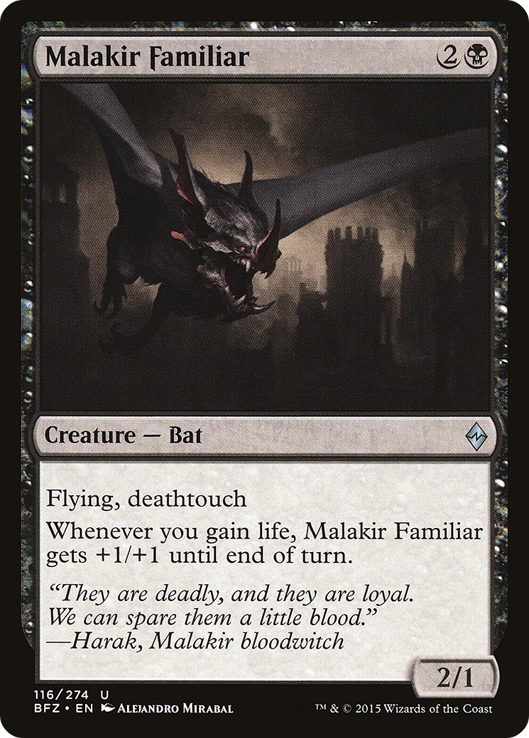 Familier Malakir (BFZ-116) – Bataille de Zendikar 