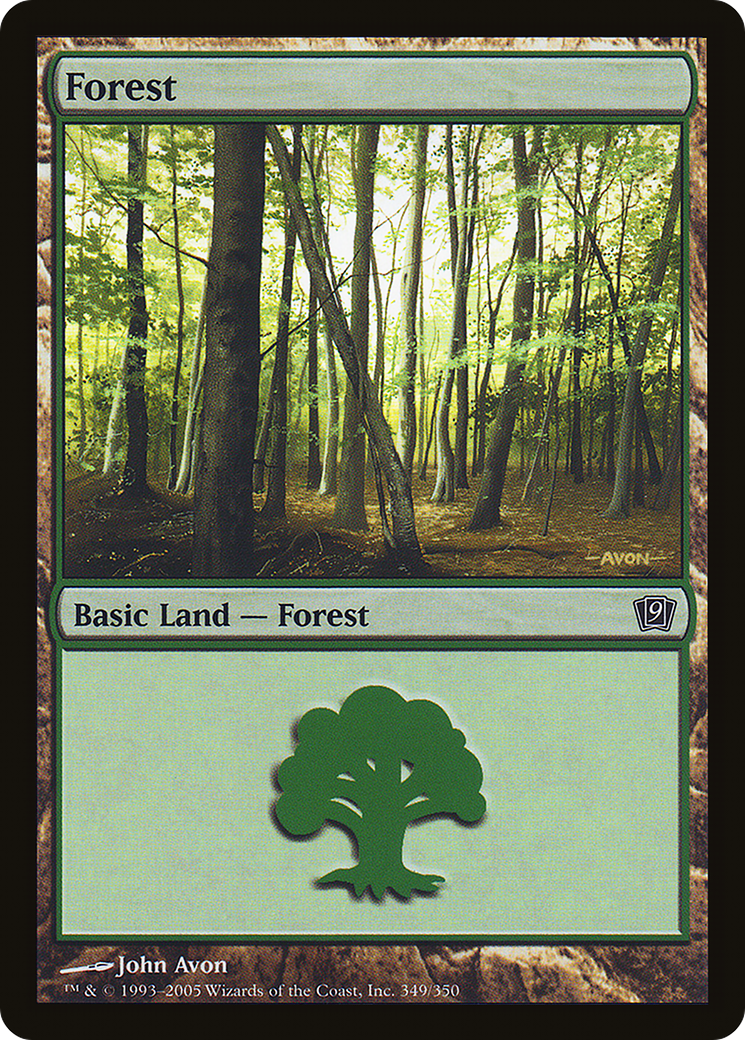 Forest (349) (9ED-349★) - Ninth Edition Foil