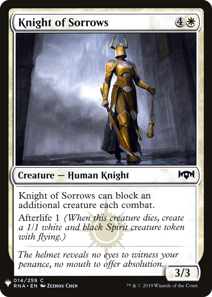 Knight of Sorrows (LIST-RNA-14) - The List