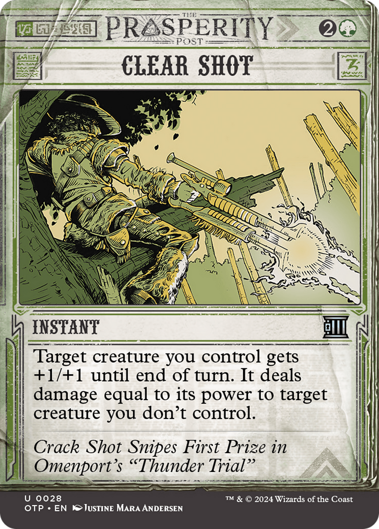 Clear Shot (OTP-028) - Dernières nouvelles : (Vitrine) (Sans frontières) 