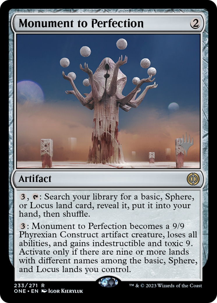 Monument to Perfection (PPONE-233) - Phyrexia: All Will Be One Promos Foil