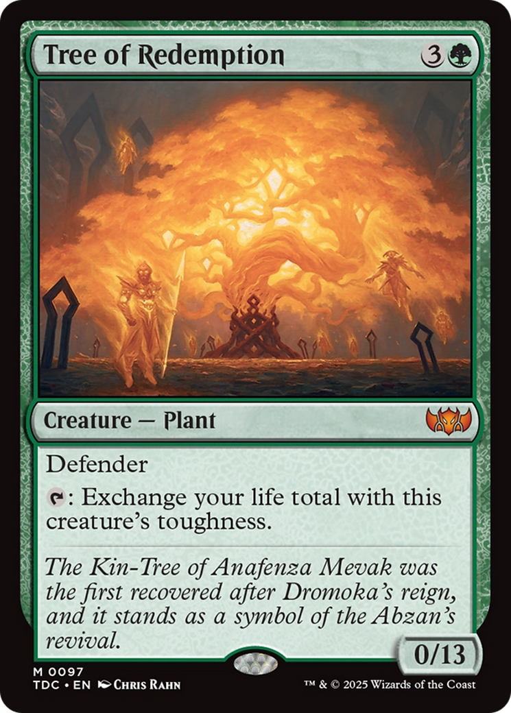 Arbre de la Rédemption (TDC-097) - Commandant : Tarkir : Tempête de Dragons 