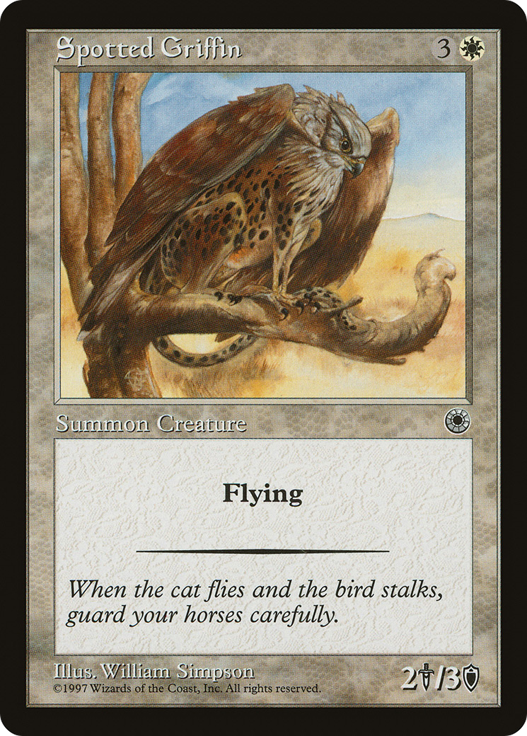 Griffon tacheté (POR-028) - Portail 