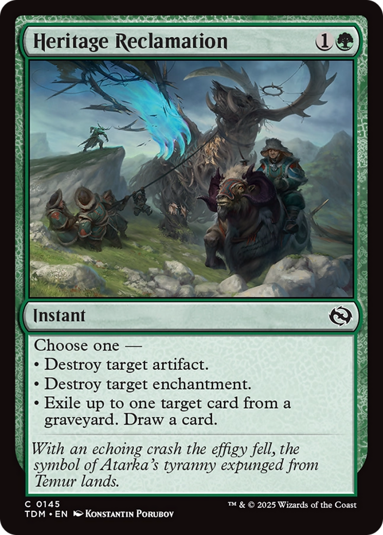 Récupération du patrimoine (TDM-145) - Tarkir : Dragonstorm Foil 