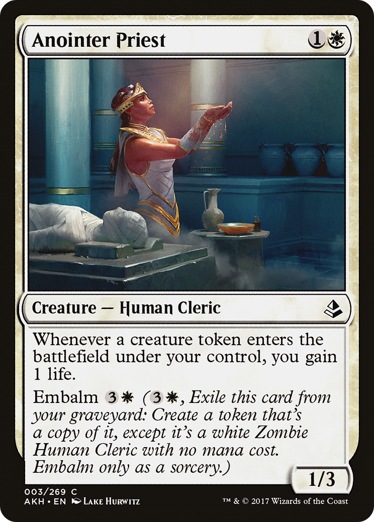 Prêtre ointer (AKH-003) - Feuille d'Amonkhet 