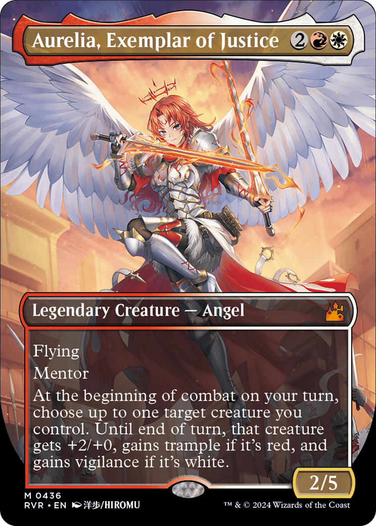 Aurélia, exemplaire de justice (RVR-436) - Ravnica Remastered (Borderless) 