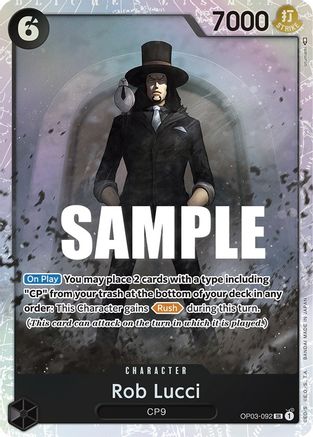 Rob Lucci (092) (OP03-092) - Les Piliers de la Force 