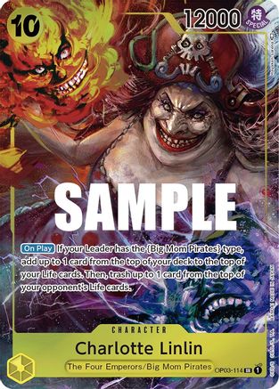 Charlotte Linlin (114) (Art alternatif) (OP03-114) - Feuille « Piliers de force » 