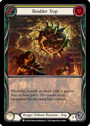 Boulder Trap - LGS138 (LGS138) - Chair et sang : cartes promotionnelles Rainbow Foil 