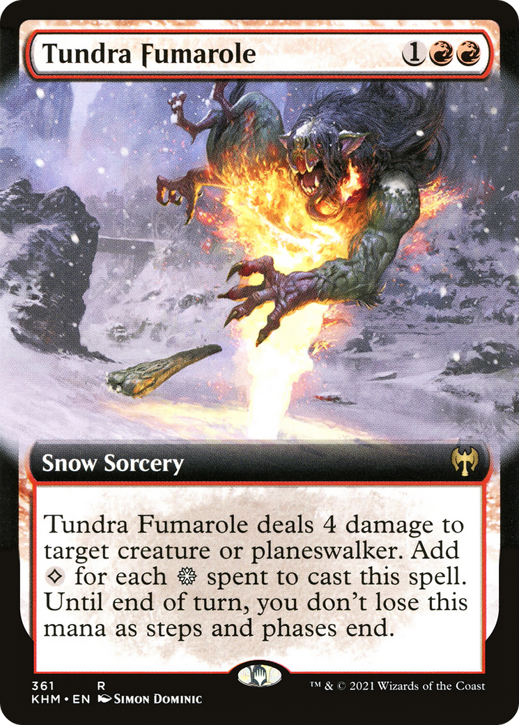 Fumarole de la toundra (KHM-361) - Kaldheim : (Art étendu, neige) Foil 